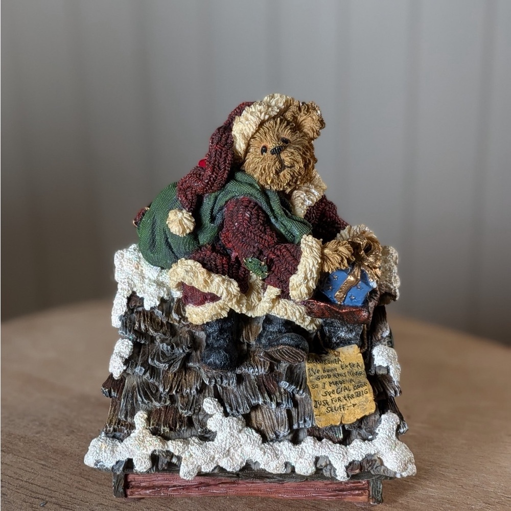 Boyd’s Bears Bearstone Musical Klaus Jinglebear w/ Atlas #270510
